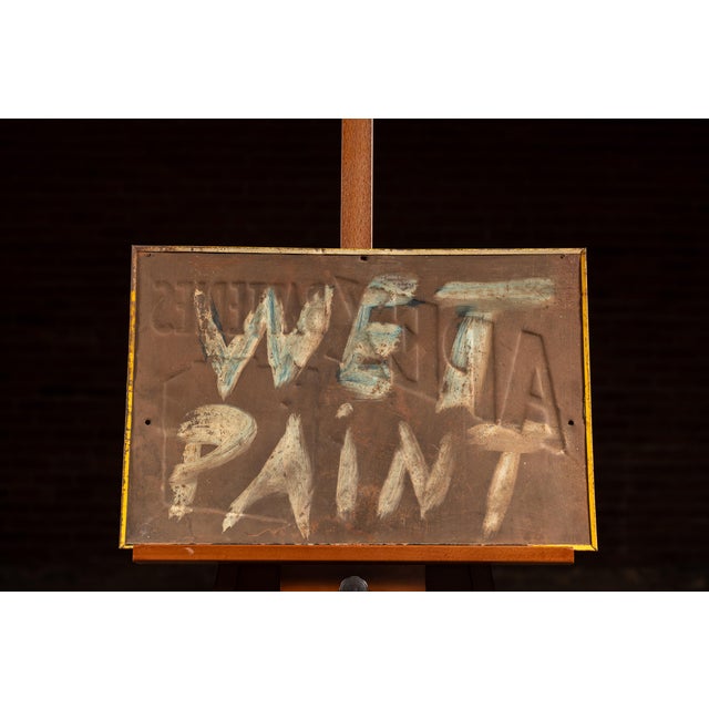 Vintage Apex Batteries Embossed Tin Litho Sign For Sale In Chicago - Image 6 of 7