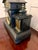 Metal Antique French Architectural Mantel Clock in Black Marble and Gilt Brass, 1880 For Sale - Image 7 of 13