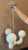 Very unique mid century 1960s space age 3 arm / globe pendant chandelier . Arms are made of acrylic with chrome accents....