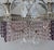 1940's Hollywood Regency Silvered Metal With Amethyst & Pink Cut Austrian Crystal Waterfall Wall Sconces a - Pair For Sale - Image 12 of 18