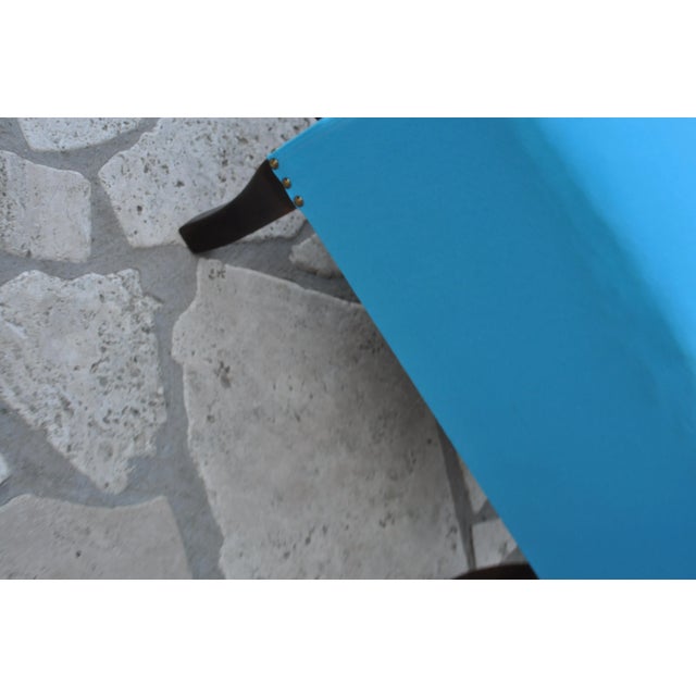 Aqua Art Deco Parisian Armchair, 1920s For Sale - Image 8 of 11