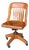 Antique B.L.Marble Chair Co. Golden Oak Swivel Desk Chair | Quarter-Sawn Oak Banker’s Chair | Early American Library & Office Chair For Sale