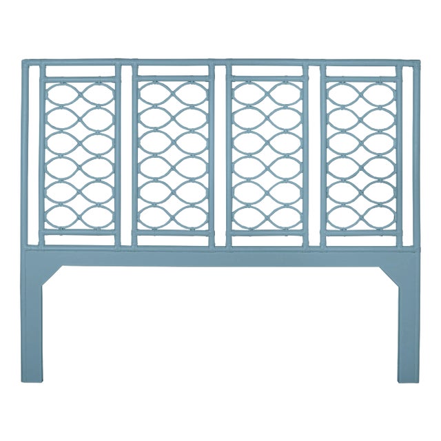 Infinity Headboard King, Pool Blue For Sale