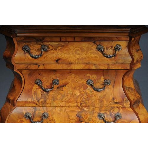 Italian Baroque Inlaid Chests of Drawers, Set of 2 For Sale - Image 5 of 18