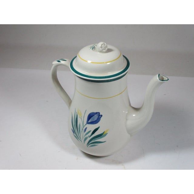 Farmhouse Vintage Adams English Ironstone Coffee Pot For Sale - Image 3 of 10