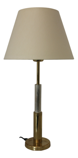 Belgian Brass Table Lamp from Deknudt, 1970s