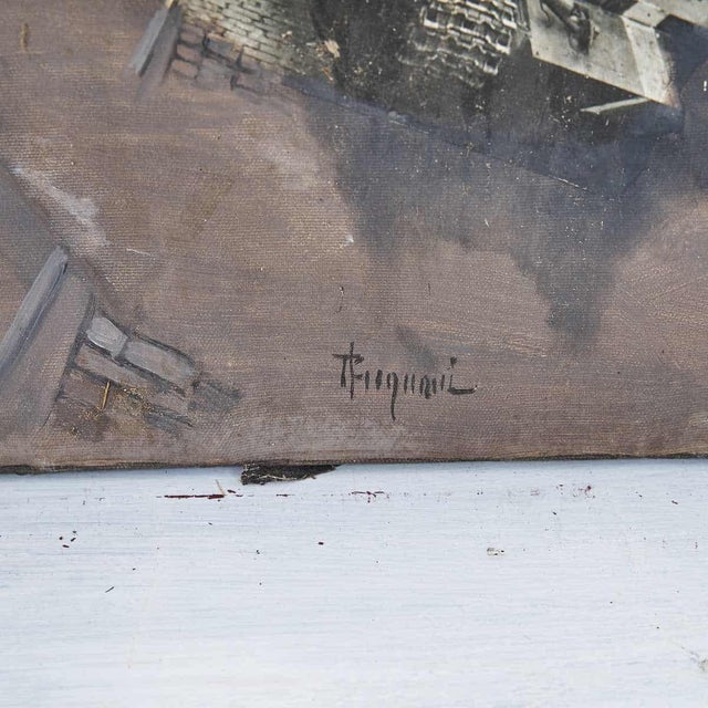 Unknown, Artistic Photomontage, 1980s, Oil on Canvas For Sale - Image 6 of 8