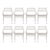 Vintage Iron Outdoor Dining Chairs W/ Metal Mesh Seats + Backs | Set of 8 For Sale