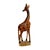 African 1990s Kenyan Wooden Carved Giraffe Figurine For Sale - Image 3 of 5