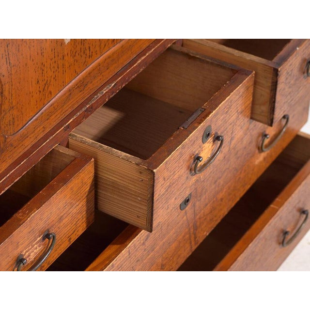 Japanese Chest of Drawers in Wood For Sale - Image 4 of 12