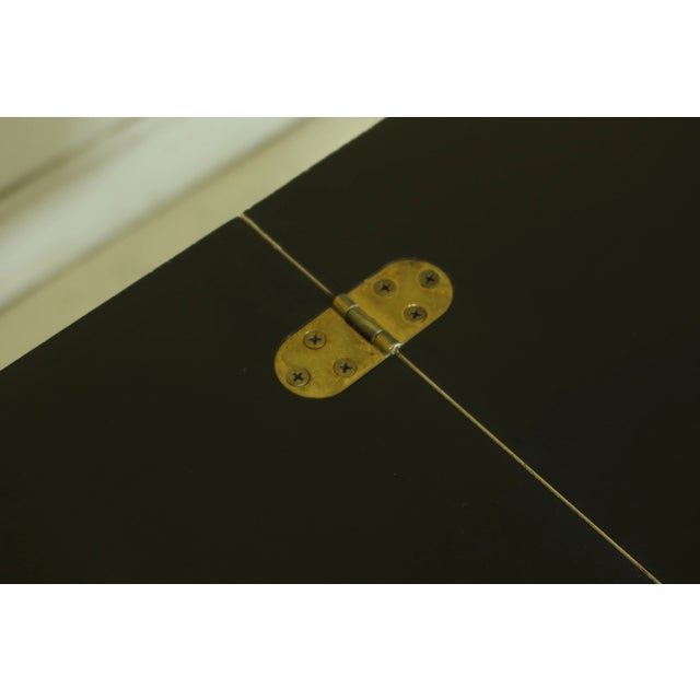 Wood Thomasville Country French Flip Top Oak Server Cabinet For Sale - Image 7 of 12