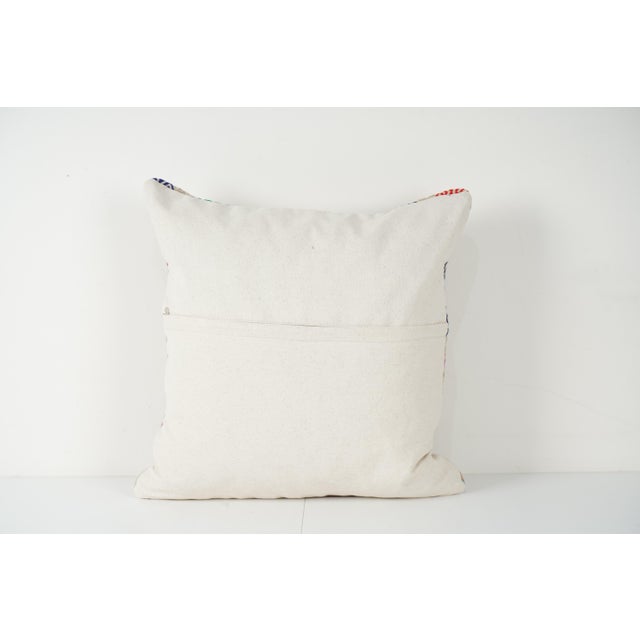 Square Cicim Pillow Cover For Sale - Image 4 of 4