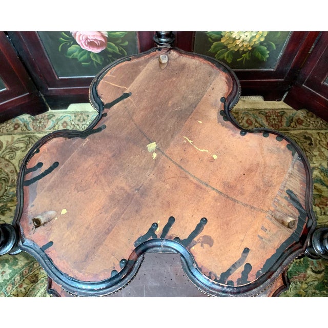 18th Century English Cloverleaf Garden Table For Sale - Image 10 of 12