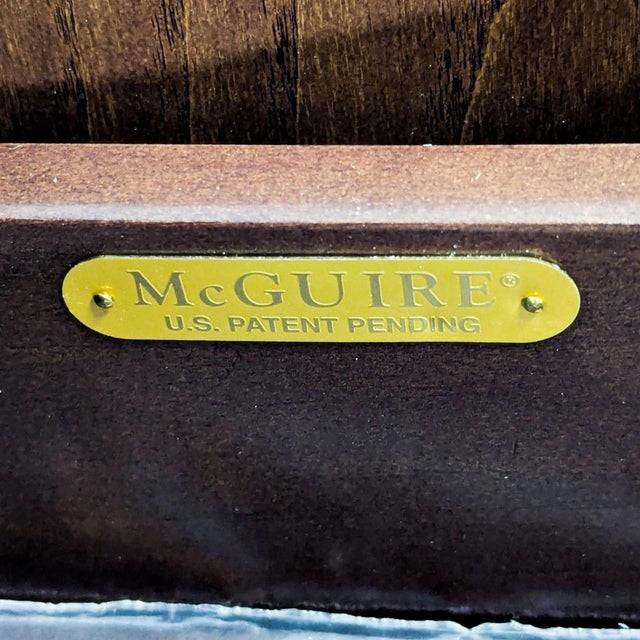 Wood Modern Barbara Barry for Baker / McGuire Rattan, Oak & Raffia Sideboard Buffet For Sale - Image 7 of 10