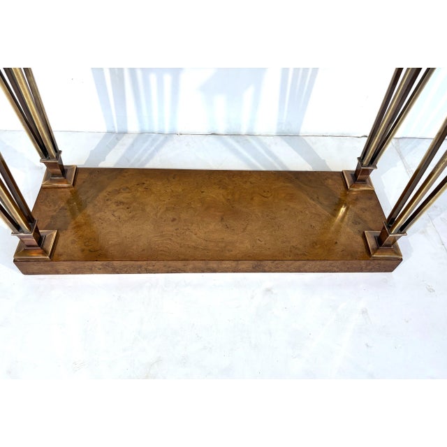 Stone Art Deco Style Marble Top Console For Sale - Image 7 of 7