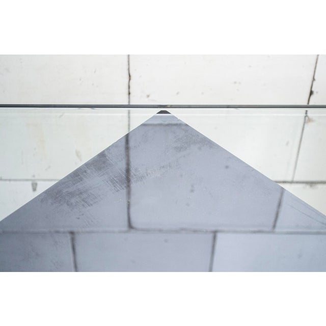 Square Mirrored Glass Blok Coffee Table by Nanda Vigo for Acerbis, 1970s For Sale - Image 4 of 5