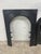 Art Nouveau Late 19th Century Cast Iron Fireplace & Insert With Sunburst Spandrels & Mounting Slots 27" X 21.25" For Sale - Image 3 of 6