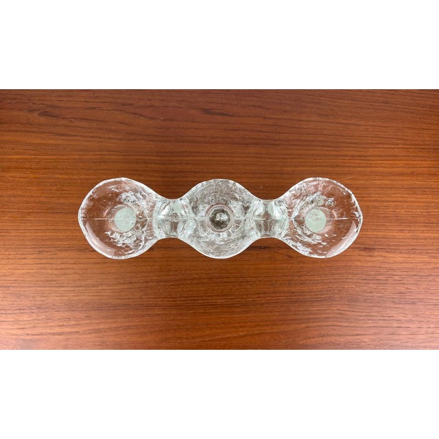 Vintage Swedish Glass Candleholder from Pukeberg, 1970s For Sale - Image 5 of 17