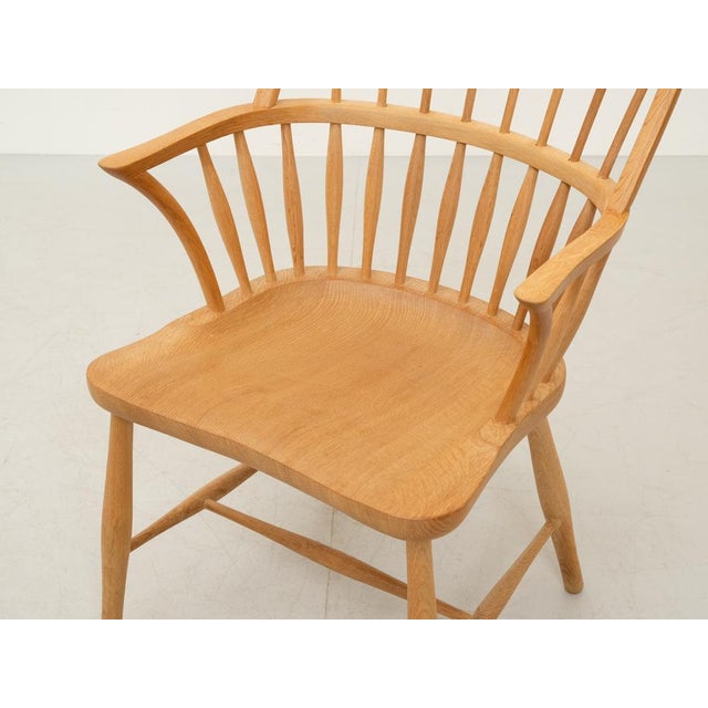 Carl Hansen & Søn CH 18A Chair in Oak by Frits Henningsen for Carl Hansen, 1960s For Sale - Image 4 of 18