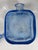 Blue Art Deco Czech Blue Glass Decanter with Hand-Engraved Floral Decoration, 1930s For Sale - Image 8 of 12