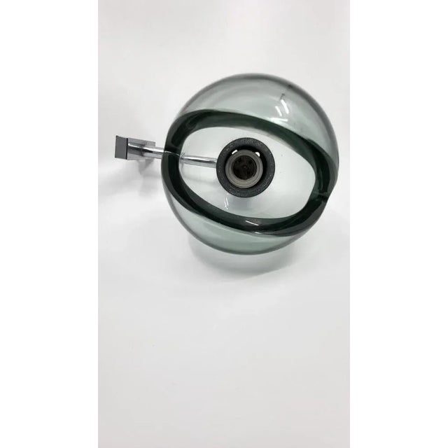 1970s Eye Ball Wall Light in Glass and Chrome, Italy, 1970s For Sale - Image 5 of 9