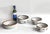 Vintage Set of Tonala El Palomar Blue Serving Bowls by Ken Edwards Pottery, 4 Pieces For Sale - Image 9 of 17