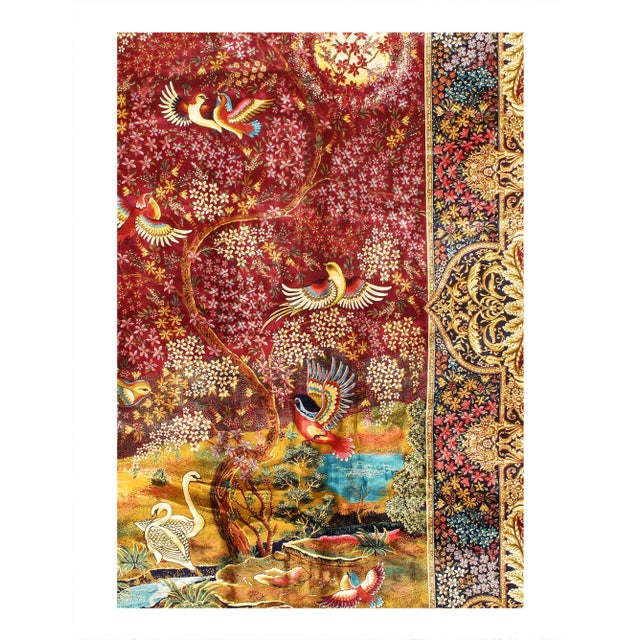 Viscose on a cotton foundation with a medallion This rug has a dense, soft pile, and excellent quality, to ensure that you...