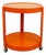 Space Age Italian Orange Plastic Trolley, 1970s For Sale