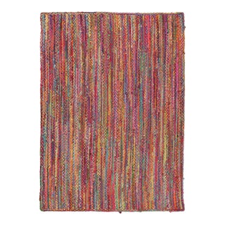 Vintage Italian Braided Polychromatic Wool Rug by Rug & Kilim, Europe For Sale