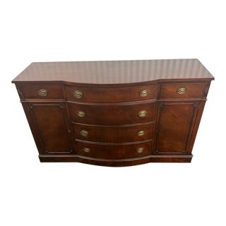 1980s Drexel Vintage Mahogany Buffet Cabinet /Sideboard For Sale