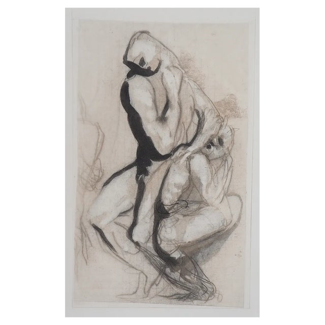 After Auguste Rodin, Group of Men, Engraving For Sale