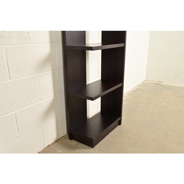Modern Art Deco Dark Oak Modular Étagères or Bookcases, Set of Six For Sale - Image 9 of 10