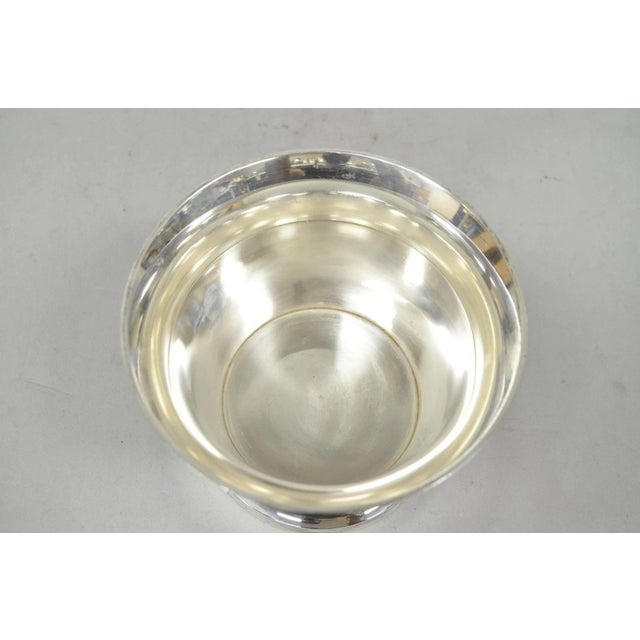 Vintage English Regency Soldered Silver Plated Fluted Champagne Chiller Bucket For Sale - Image 11 of 12