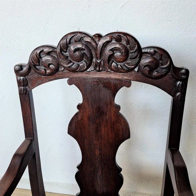 Antique Art Nouveau Armchair, 1890s For Sale - Image 4 of 10