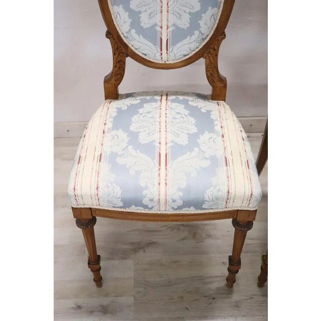 Set of Early 20th Century Carved Beech Wood Chairs For Sale - Image 6 of 12