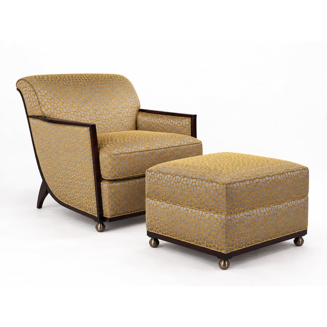 Wood Set of Sculptural Lounge Chair and Ottomans by Jean-Rémy Couradette, France, 2003 For Sale - Image 7 of 7