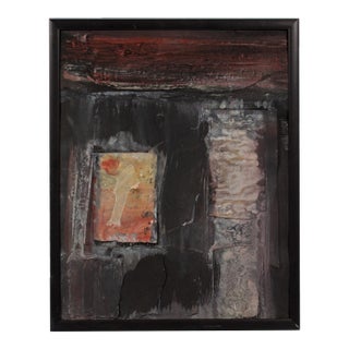 Signed 2006 “Asuka 27” Mixed Media Collage by Artist Juliet Holland For Sale