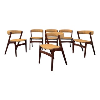 Scandinavian Modern "Fire" Chairs by Kai Kristiansen for Korup Stolefabrik For Sale