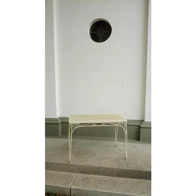 French Metal Table in the style of Mategot, 1950s For Sale - Image 5 of 9