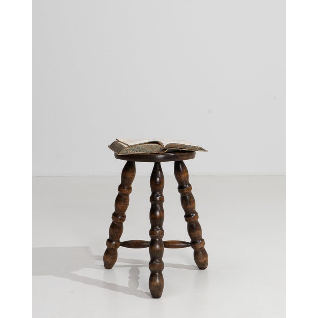 Wood 1970s French Bobbin Stool For Sale - Image 7 of 12
