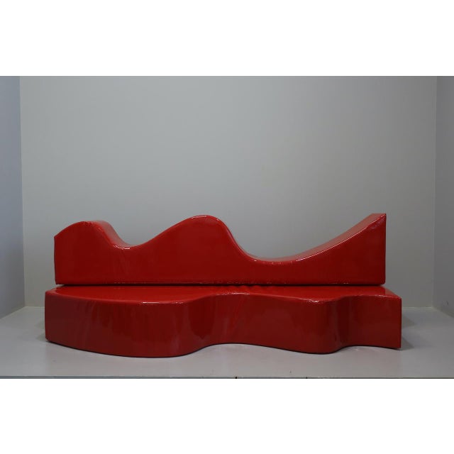 Mid-Century Modern Superonda Upholstered Sofa by Archizoom for Poltronova Italia, 1967 For Sale - Image 3 of 17