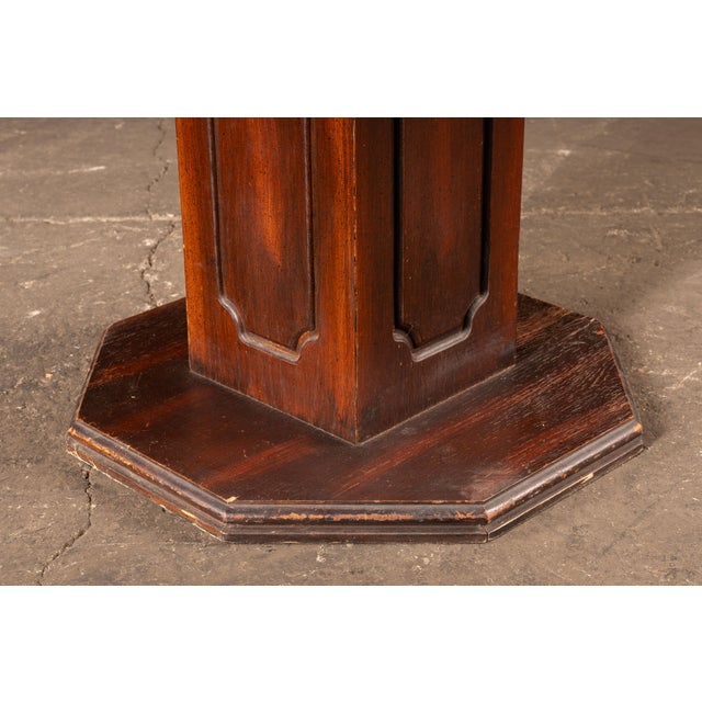 Mid 20th Century Wooden Chess Table With Wooden Chess Pieces For Sale - Image 14 of 15