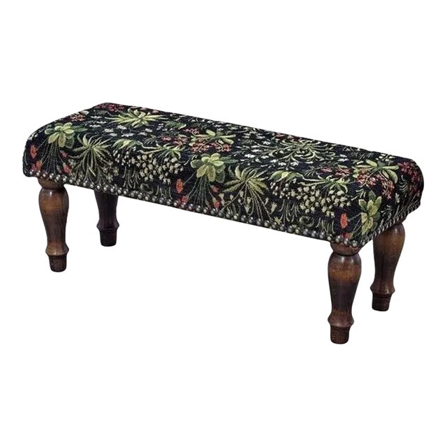 00 Tudor Mille-Fleurs Narrow Stool For Sale