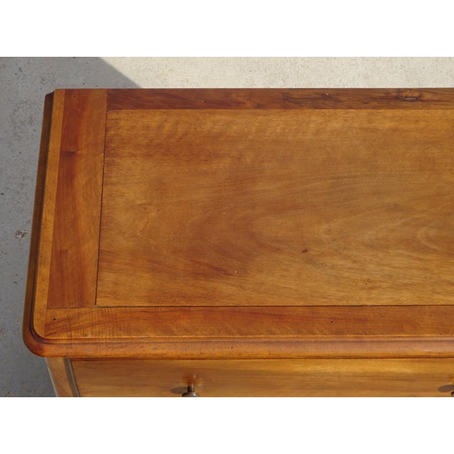 Vintage Three-Drawer Chest of Drawers in Walnut, 1950s For Sale - Image 11 of 18