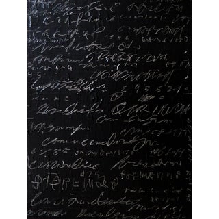 "Mod Operal" Contemporary Abstract Black and White Acrylic Painting by Brian Elston For Sale