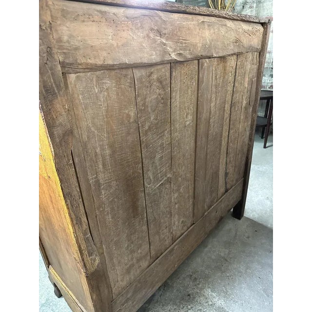 Wood Louis XV Style High Buffet in Wood For Sale - Image 7 of 12