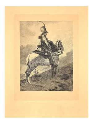 Charles Coutry, The Sentinel, Etching, Late 19th Century