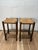 Brown 1970s Vintage Rush Seat Stools in the Style of Charlotte Perriand For Sale - Image 8 of 10
