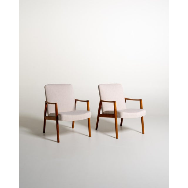 Scandinavian Teak Lounge Cairs, 1950s, Set of 2 For Sale - Image 4 of 11