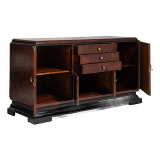 19th Century France Art Deco Black Wood Storage Cabinets & Cupboards For Sale